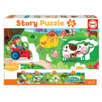 Puzzle pre najmenších Story the Farm Educa rozprávka na farme 26 dielov