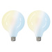 LUUMR Smart LED žiarovka 2ks E27 G125 7W CCT matná Tuya