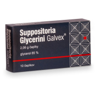 SUPPOSITORIA Glycerini galvex 2,06 g 10 čapíkov