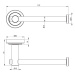 Deante Temisto, držiak toaletného papiera, chrómová, DEA-ADT_0211