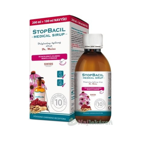 Dr. Weiss STOPBACIL Medical sirup na prechladnutie 300 ml