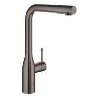 Drezová batéria Grohe Essence New s vyťahovacou sprškou Hard Graphite 30270A00