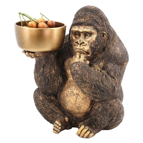 Signes Grimalt  Orangutan Obrázok S Jedlom  Sochy Zlatá