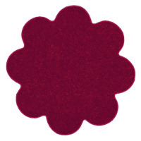 Kusový koberec Eton vínově červený květina - 160x160 kytka cm Vopi koberce