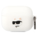 Karl Lagerfeld 3D Logo NFT Choupette Head puzdro Airpods Pro biele