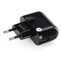 Sieťová nabíjačka Blue Star USB 2A s mirco USB káblom na typ-C čierna