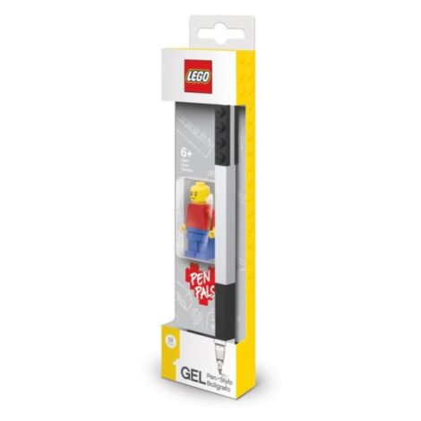 LEGO® Gelové pero s minifigúrkou, černé - 1 ks