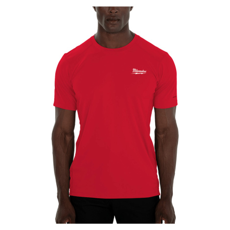MILWAUKEE WORKSKIN Pracovné tričko, krátky rukáv "XL"- červená WWSSRD