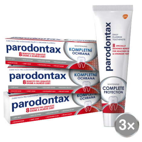 PARODONTAX Kompletná ochrana Whitening zubná pasta 3 x 75 ml