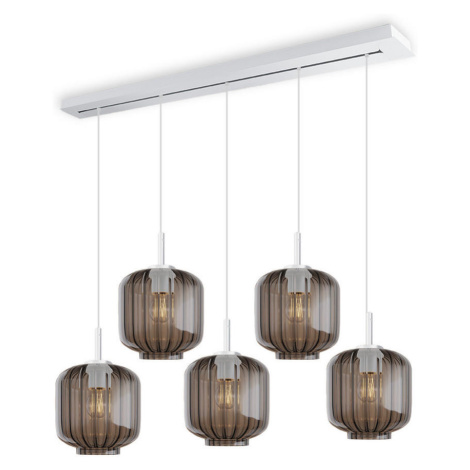 s.luce VELO jedálenská stolová lampa 5-plamienková 160cm vrchnák Ø 20cm