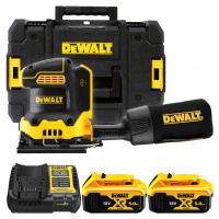 DEWALT 18V XR Aku vibračná brúska, 2x 5,0 Ah DCW200P2-QW