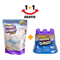 Akcia 1+1 Kinetic Sand voňavý tekutý piesok vanilka + Kinetic Sand tégliky piesku naviac