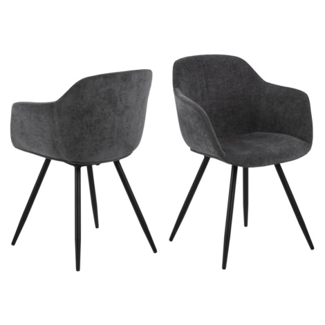 Dizajnová stolička Noella tmavo šedá Actona