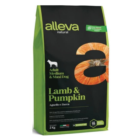 Alleva NATURAL dog adult medium & maxi  lamb & pumpkin 2kg