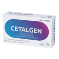 GLENMARK Cetalgen 500 mg/200 mg, 20 tabliet