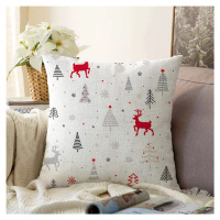 Vianočná žinylková obliečka na vankúš Minimalist Cushion Covers Nordic Christmas, 55 x 55 cm