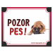 HP product for Happy Pets Tabulka "POZOR PES"  - boxer