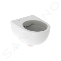 GEBERIT - Selnova Compact Závesné WC, 490x355 mm, Rimfree, biela 500.377.01.2