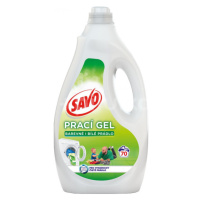 Prací gél Savo bez chlóru na farebnú i bielu bielizeň 70pranie 3,5L