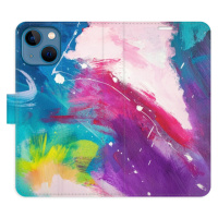 Flipové puzdro iSaprio - Abstract Paint 05 - iPhone 13 mini