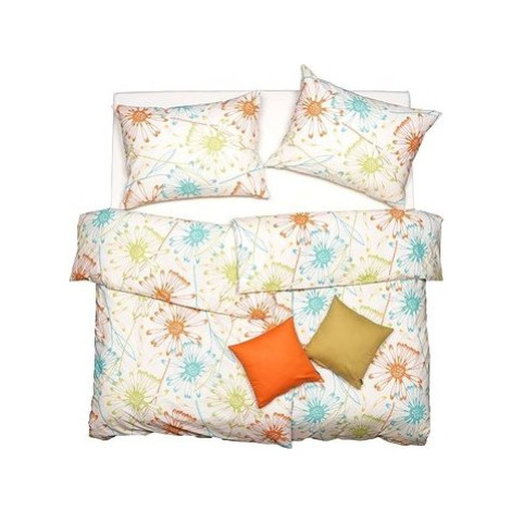 SCANquilt obliečky FINO DESIGN daisy smotanovo-oranžové