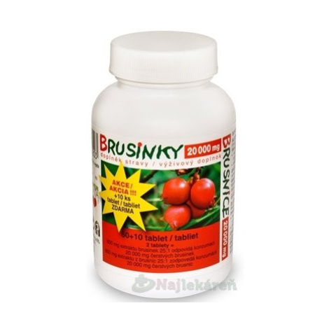 Naturvita Brusnice 20 000 mg 70 tabliet