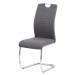 AUTRONIC DCL-405 GREY2 jedálenská stolička sedák látka šedá/podnož chróm