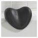 Čierna oporná podložka do vane Wenko Bath Pillow Black, 25 × 11 cm