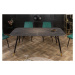 Estila Retro nadčasový jedálenský stôl Forisma s čiernou povrchovou doskou s mramorovým vzhľadom