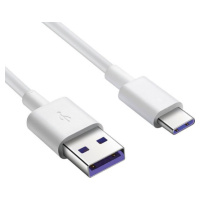 Huawei AP71, USB-A na USB-C, 5A, 1m, biely (Bulk)