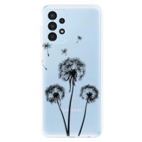 Odolné silikónové puzdro iSaprio - Three Dandelions - black - Samsung Galaxy A13