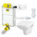 VIEGA Presvista modul PURE pre WC vrátane tlačidla Style 20 bielej + WC CERSANIT CLEANON CARINA 