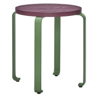 Zeleno-fialová stolička z jaseňového dreva Smile - Hübsch
