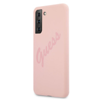 Puzdro Guess GUHCS21MLSVSPI na Samsung Galaxy S21 Plus 5G Vintage ružové