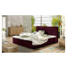 ELTAP LATINA 200X200 + DREVENY KARKAS, MAT VELVET 68, DARK PURPLE, 27136