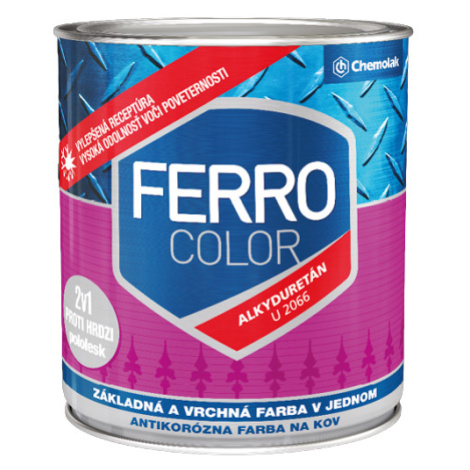 FERRO COLOR U 2066 - Syntetická farba 2v1 2,5 L 8185 - červená CHEMOLAK