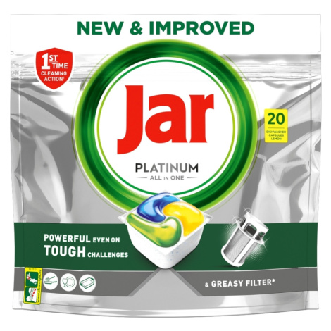 JAR Tablety do umývačky Platinum Plus All-in-One Yellow 20 ks