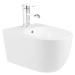 Mexen Carmen Rimless, závesná WC misa so sedátkom + bidet, biela, 30880400+35884900