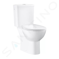 GROHE - Bau Ceramic WC kombi set s nádržkou a WC doskou SoftClose, Rimless, alpská biela 3949600