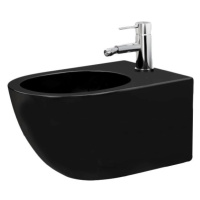 Rea CARLO mini - závesný bidet 49x37, čierna matná,  REA-C9901