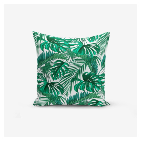 Obliečka na vankúš s prímesou bavlny Minimalist Cushion Covers Mint Green Kavanice, 45 × 45 cm