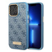 Kryt Guess GUHMP14XU4GPRB iPhone 14 Pro Max 6,7" blue hard case 4G Logo Plate MagSafe (GUHMP14XU