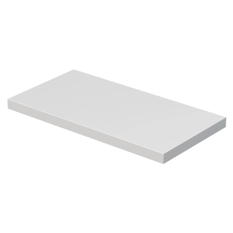 INTEDOOR Umývadlová doska BEE bez výrezu, š. 90 cm, biela lesk