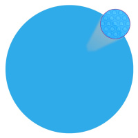 vidaXL Okrúhla modrá bazénová plachta z polyetylénu 549 cm
