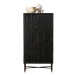 Čierna skrinka z recyklovaného dreva 75x143 cm Bequest – BePureHome