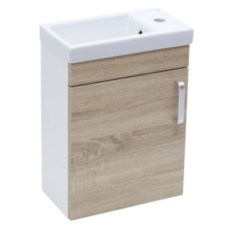 Kúpeľňová skrinka s umývadlom Naturel Vario Dekor 40x50x22 cm dub bardolino mat VARIO240BIDB
