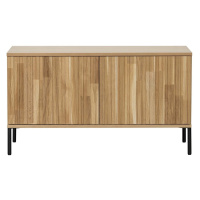 TV stolík z dubového dreva v prírodnej farbe 100x56 cm Gravure – WOOOD