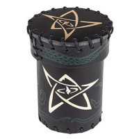 Q-Workshop Call of Cthulhu Leather Dice Cup Black and Green-Golden