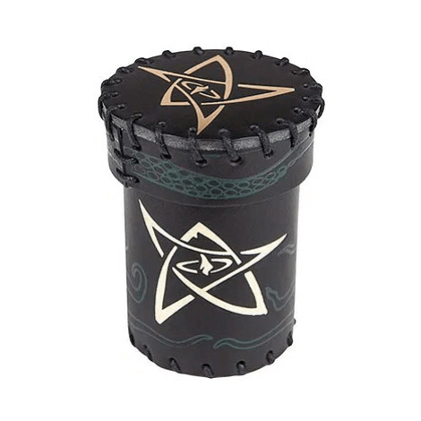 Q-Workshop Call of Cthulhu Leather Dice Cup Black and Green-Golden