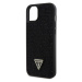 Guess Rhinestones Triangle Metal Logo Kryt pre iPhone 15 Plus Black